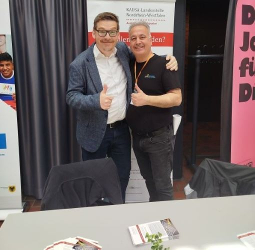 André Deutschmann (WF-DO) und KAUSA-Botschafter bei der Veranstaltung.